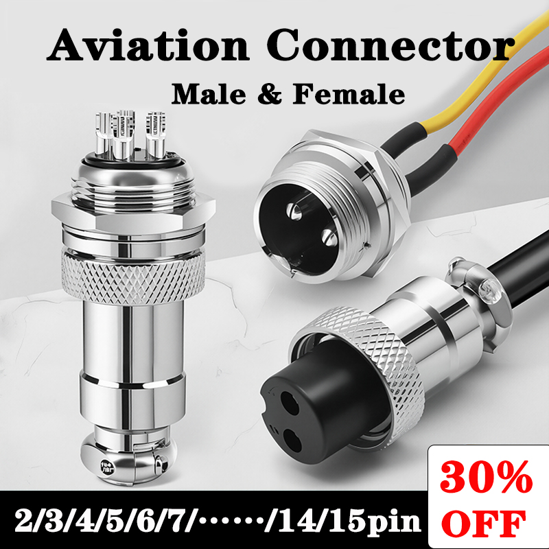Socket Set - 5/10/20 jeux de prises d'aviation circulaires